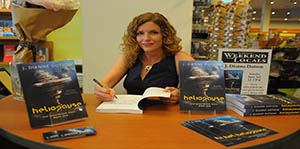 Book signing by an author